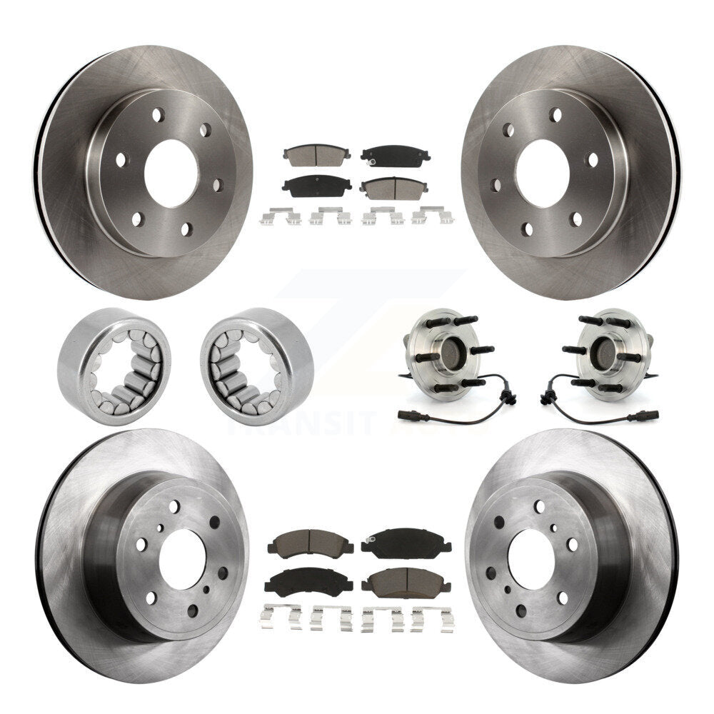 Kit de patins de rotor de frein à disque, roulement de moyeu avant et arrière (10 pièces) pour GMC Sierra 150