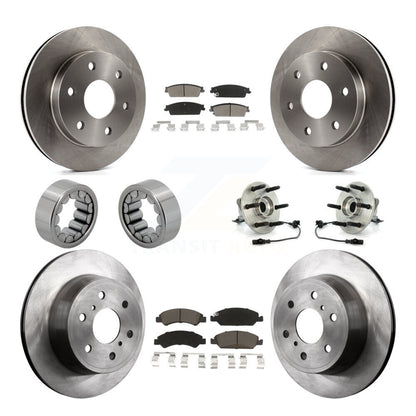 Kit de patins de rotor de frein à disque, roulement de moyeu avant et arrière (10 pièces) pour GMC Sierra 150