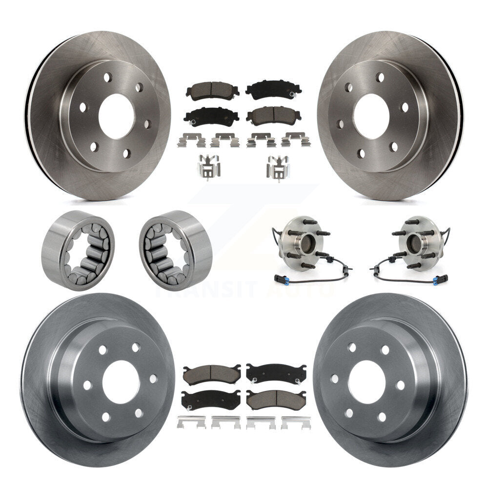 Kit de Rotor de frein et de patins de roulement de moyeu avant et arrière (10 pièces) pour Chevrolet Astro GM