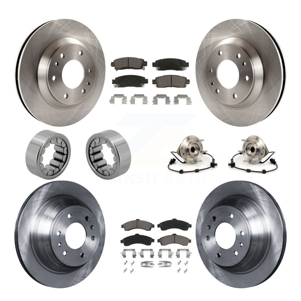 Kit de Rotor de frein et de patins de roulement de moyeu avant et arrière (10 pièces) pour GMC Envoy Chevrole