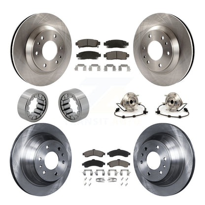 Kit de Rotor de frein et de patins de roulement de moyeu avant et arrière (10 pièces) pour GMC Envoy Chevrole
