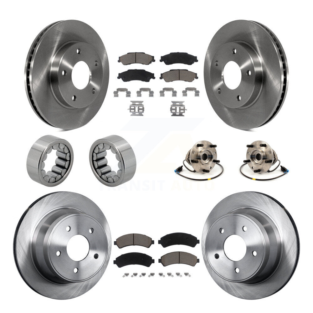Kit de chaussures de plaquettes de Rotor de frein, roulement de moyeu avant et arrière (10 pièces) pour Chevrolet GMC Blaze