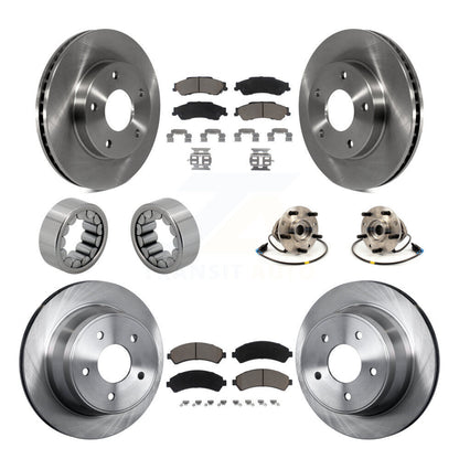 Kit de chaussures de plaquettes de Rotor de frein, roulement de moyeu avant et arrière (10 pièces) pour Chevrolet GMC Blaze
