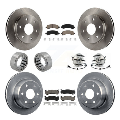 Kit de patins de Rotor de frein, roulement de moyeu avant et arrière (10 pièces) pour Chevrolet Express GM