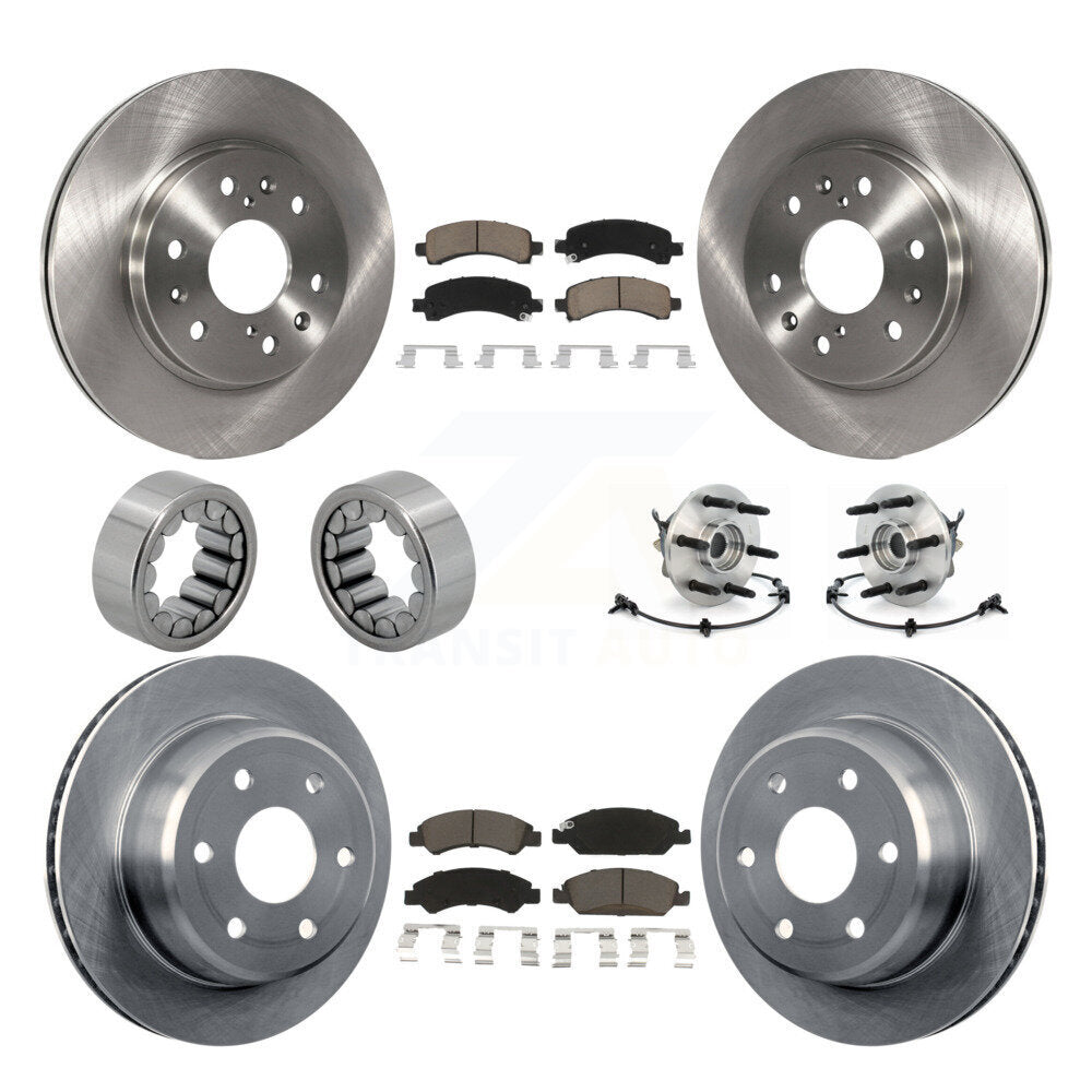 Kit de patins de Rotor de frein, roulement de moyeu avant et arrière (10 pièces) pour Chevrolet Express GM
