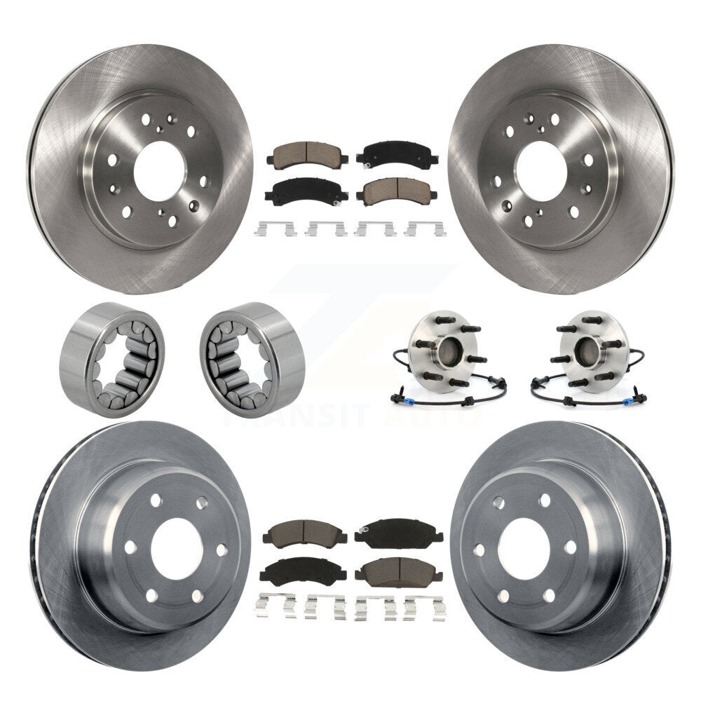 Kit de patins de Rotor de frein, roulement de moyeu avant et arrière (10 pièces) pour Chevrolet Express GM