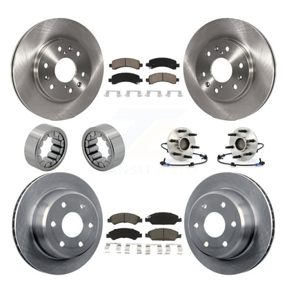 Kit de patins de Rotor de frein, roulement de moyeu avant et arrière (10 pièces) pour Chevrolet Express GM
