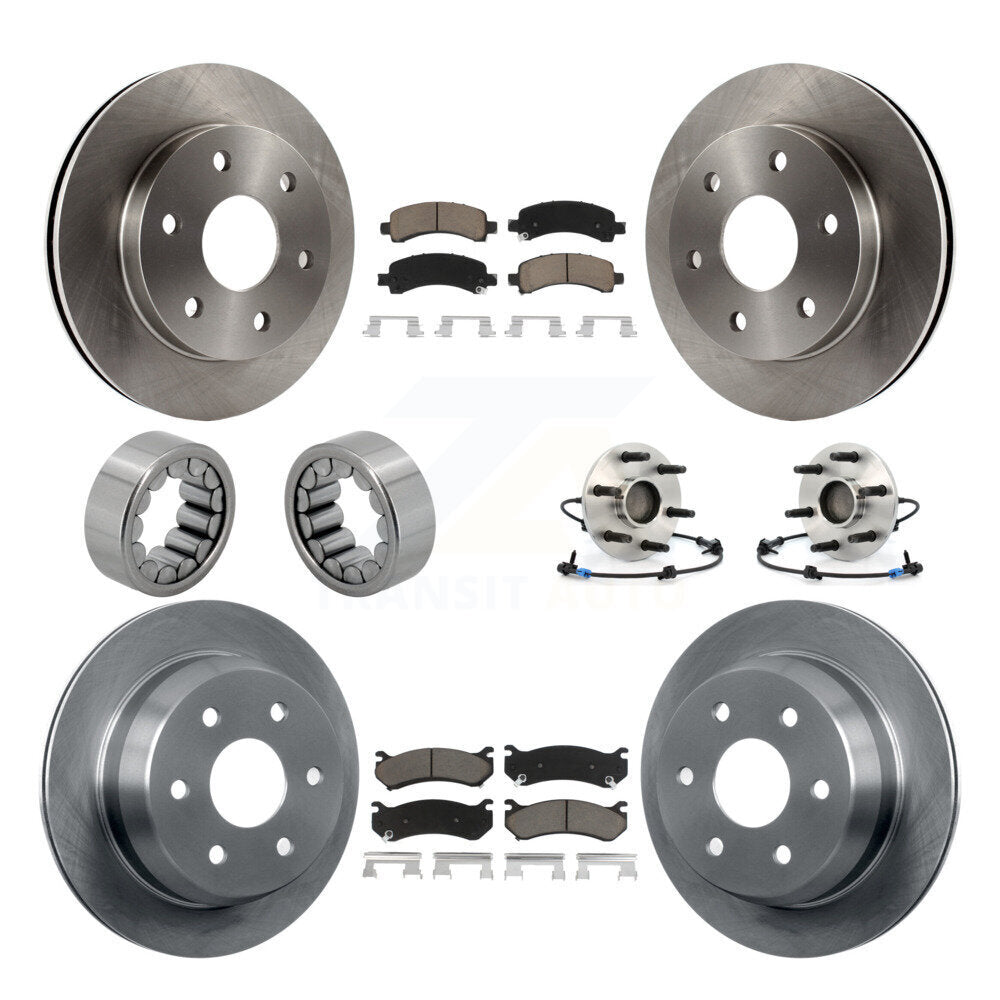 Kit de patins de Rotor de frein, roulement de moyeu avant et arrière, pour Chevrolet Avalanche 1500 RW