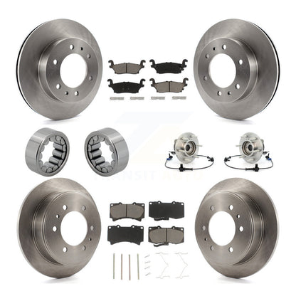 Kit de Rotor de frein et de patins de roulement de moyeu avant et arrière (10 pièces) pour Hummer H 2006 – 2008