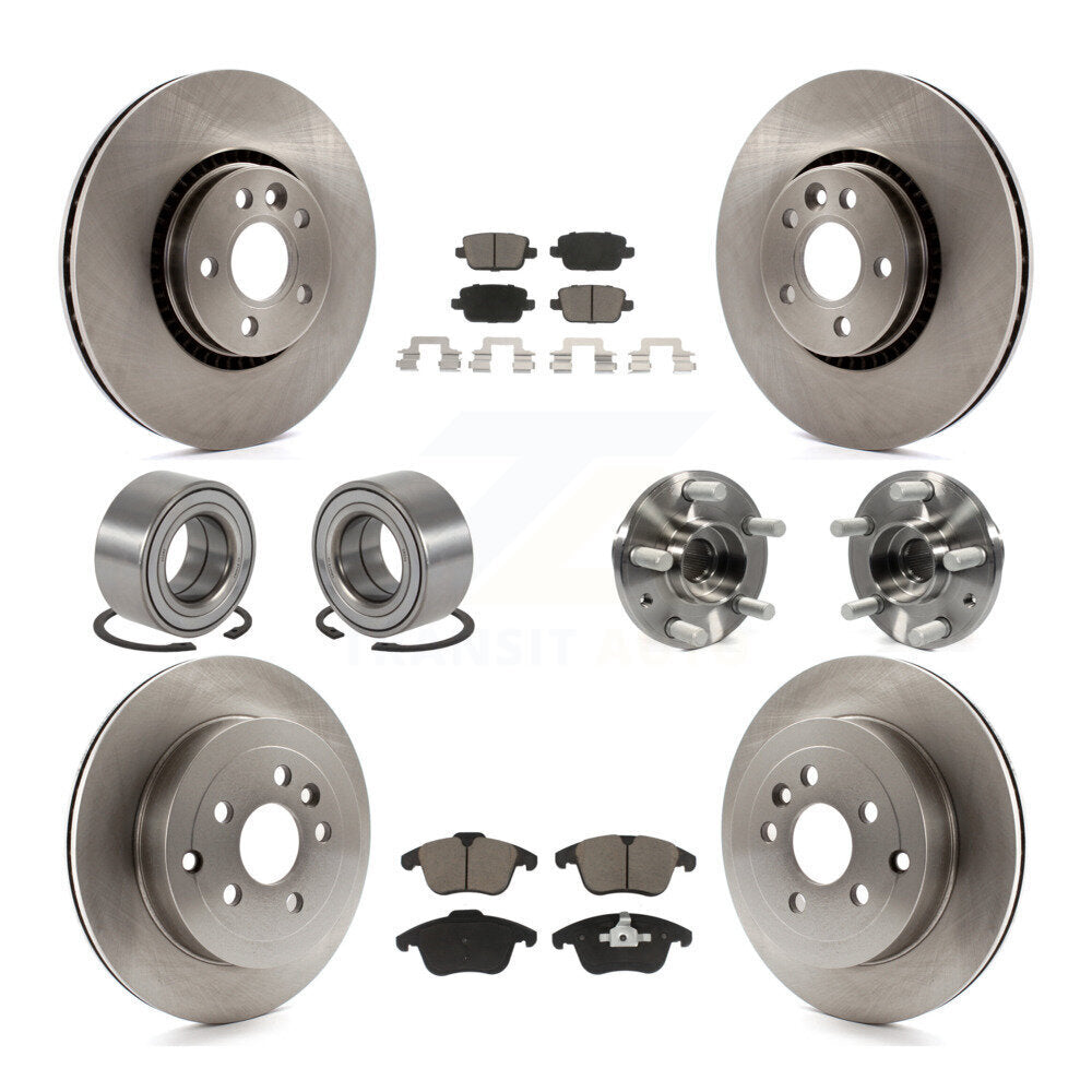 Kit de patins de rotor de frein, roulement de moyeu avant et arrière (10 pièces) pour Land Rover LR 08-11