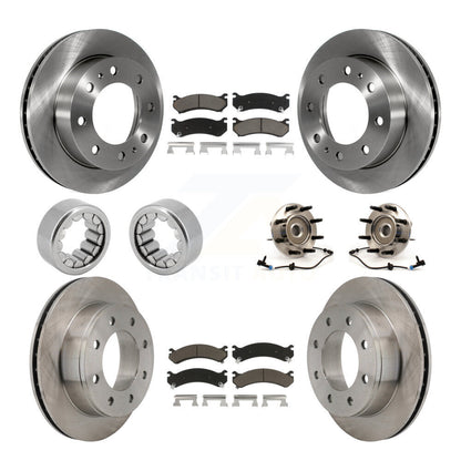Kit de Rotor de frein et de patins de roulement de moyeu avant et arrière (10 pièces) pour Hummer H2 Chevrole