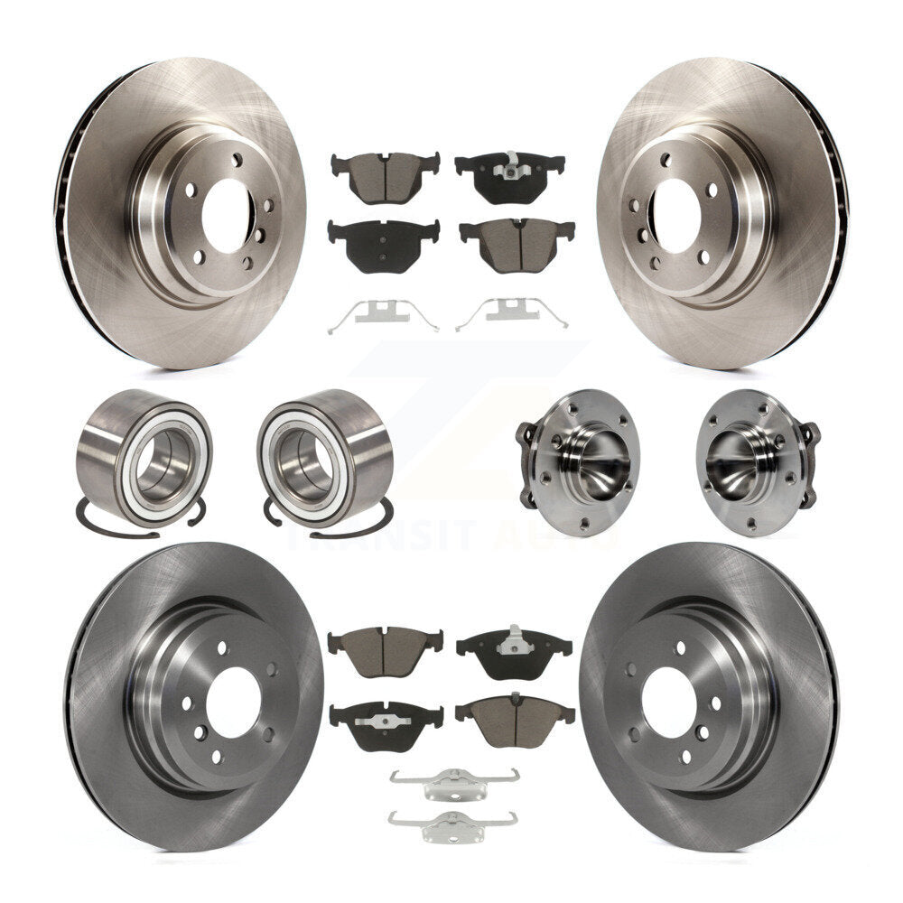 Kit de Rotor de frein et de patins de roulement de moyeu avant et arrière (10 pièces) pour BMW 335i 335is 335