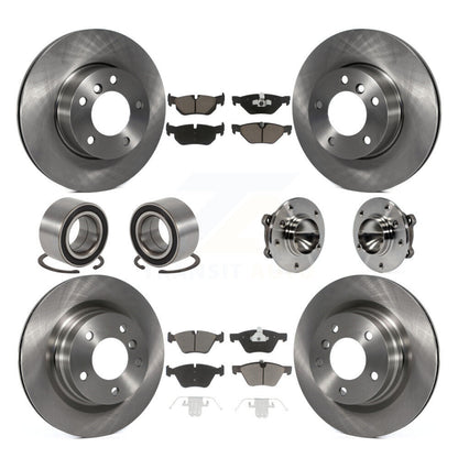 Kit de patins et rotors de frein, roulement de moyeu avant et arrière, 10 pièces, pour BMW 328i 323i 325