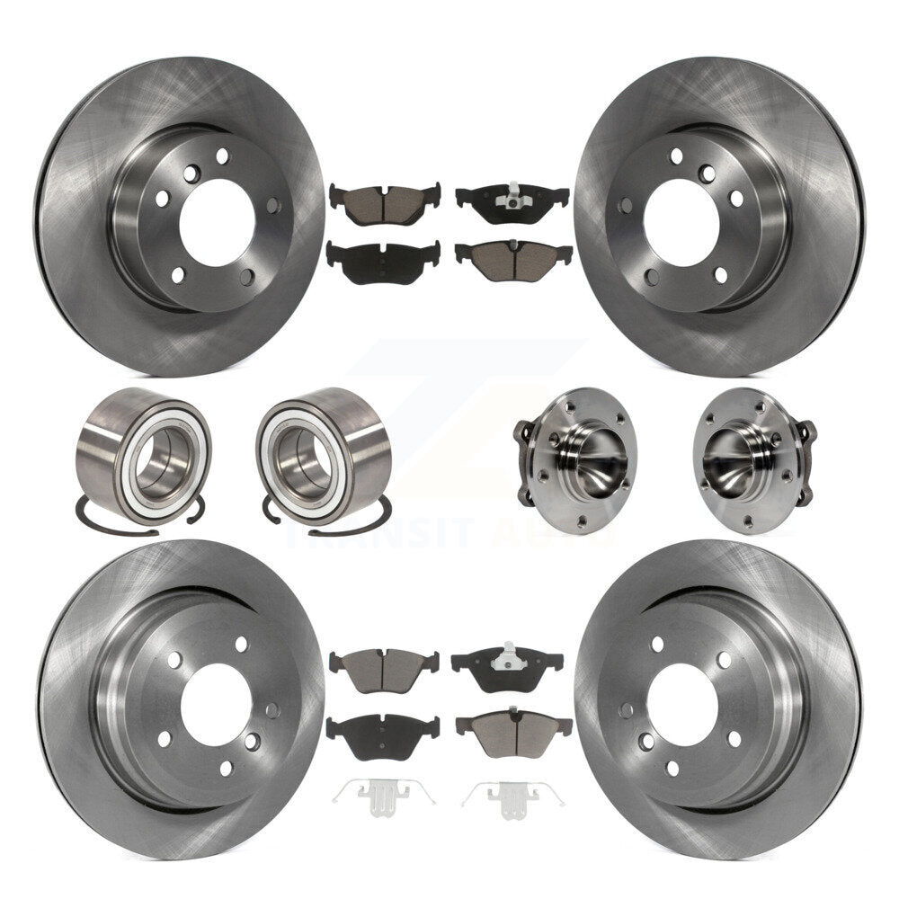 Kit de Rotor de frein et de patins de roulement de moyeu avant et arrière (10 pièces) pour BMW 328i Wago 2007