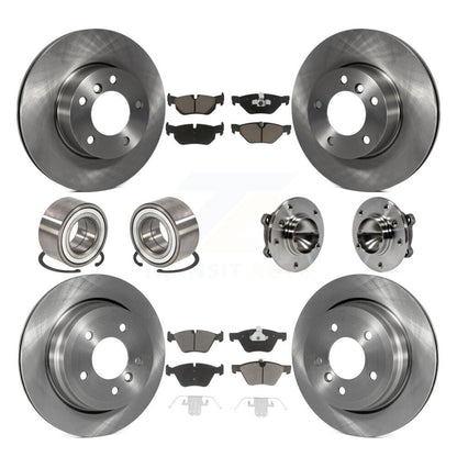 Kit de Rotor de frein et de patins de roulement de moyeu avant et arrière (10 pièces) pour BMW 328i Wago 2007