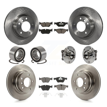 Kit de patins de rotor et de plaquettes de frein, roulement de moyeu avant et arrière (10 pièces) pour BMW 128 de 2008 à 2013