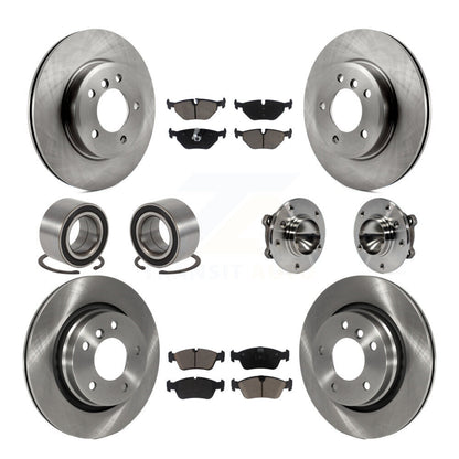 Kit de Rotor de frein à disque et de patins de roulement de moyeu avant et arrière (10 pièces) pour BMW 325C 2006