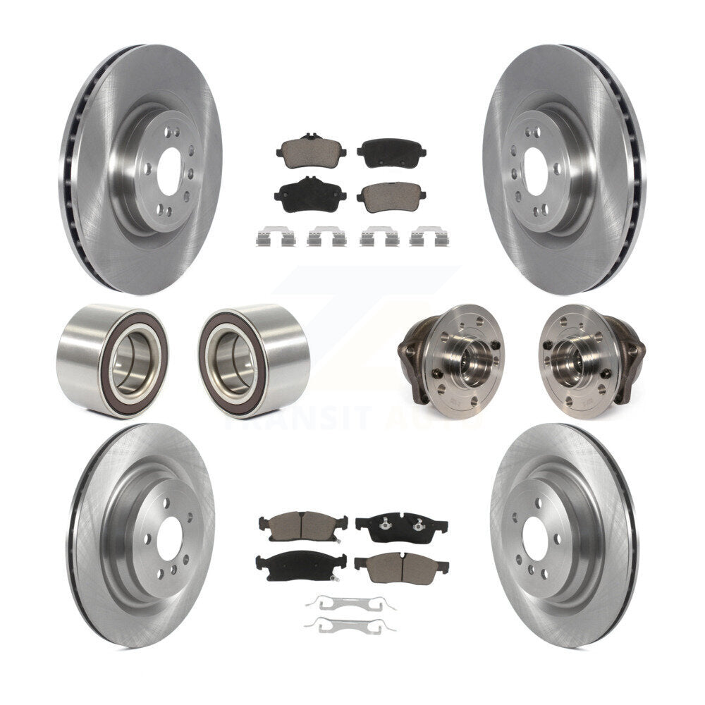 Kit de Rotor de frein et de patins de roulement de moyeu avant et arrière (10 pièces) pour Mercedes-Benz GL35