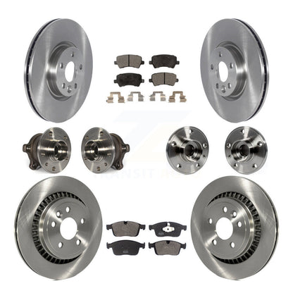 Kit de rotors et plaquettes de frein à disque, roulements de moyeu avant et arrière (10 pièces) pour Volvo XC60 AW