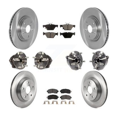 Kit de rotors et plaquettes de frein à disque de roulement de moyeu avant et arrière (10 pièces) pour Subaru Foreste