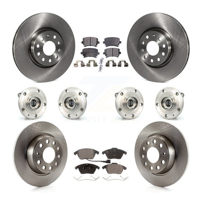Kit de rotors et plaquettes de frein à disque, roulement de moyeu avant et arrière (10 pièces) pour Audi A3 Quattr