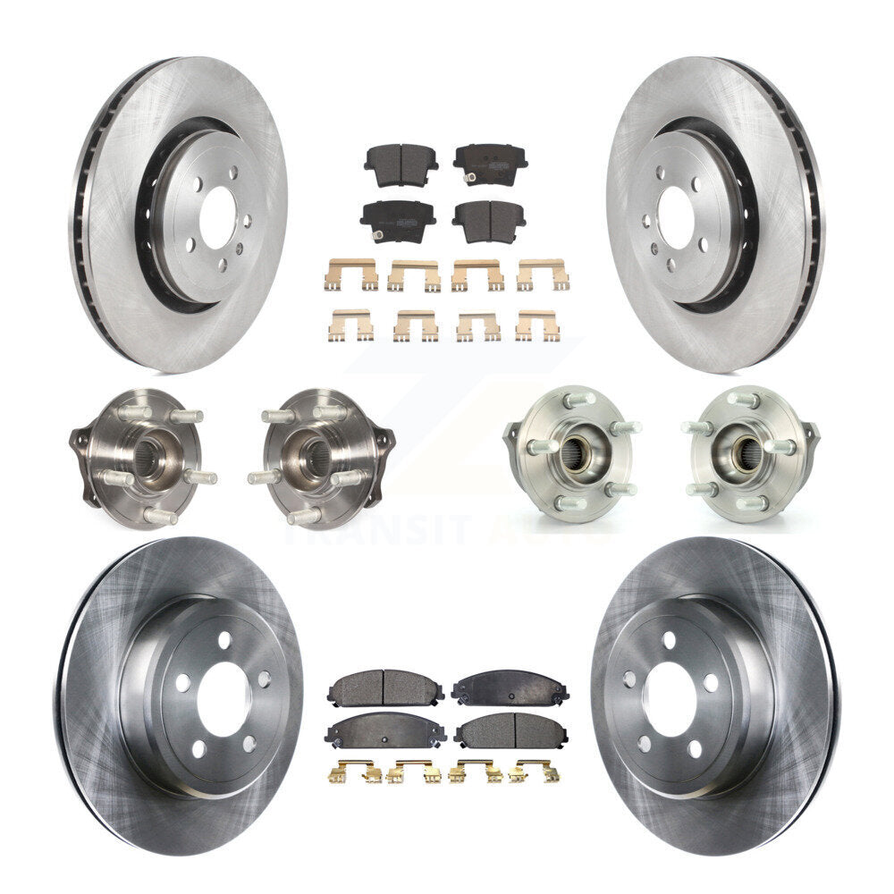 Kit de rotors et plaquettes de frein à disque, roulements de moyeu avant et arrière (10 pièces) pour Dodge Charger