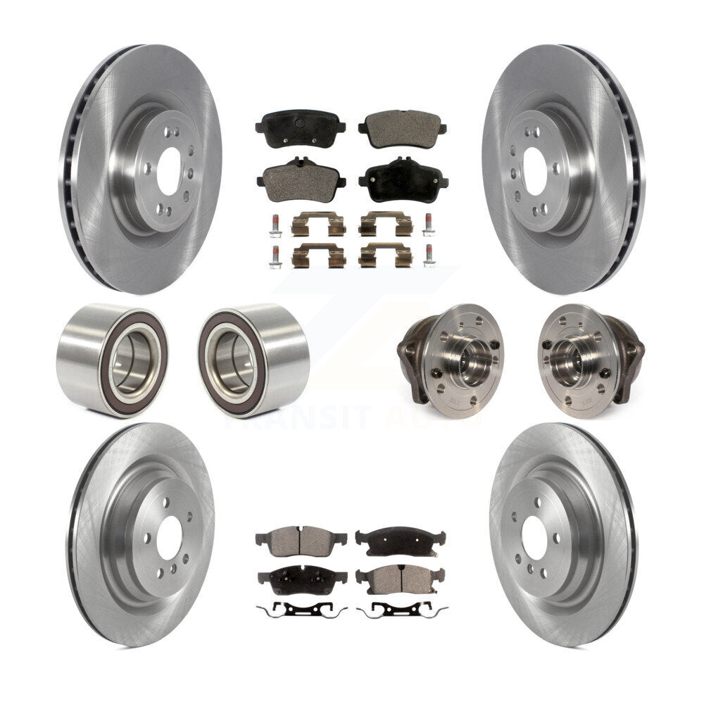 Kit de Rotor de frein et de patins de roulement de moyeu avant et arrière (10 pièces) pour Mercedes-Benz GL35