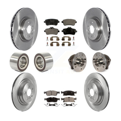 Kit de Rotor de frein et de patins de roulement de moyeu avant et arrière (10 pièces) pour Mercedes-Benz GL35