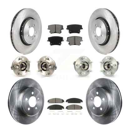 Kit de rotors et plaquettes de frein à disque, roulements de moyeu avant et arrière (10 pièces) pour Dodge Charger