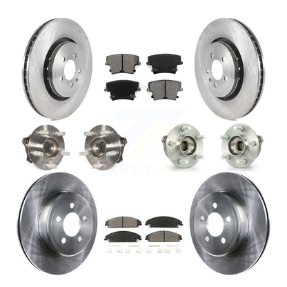 Kit de rotors et plaquettes de frein à disque, roulements de moyeu avant et arrière (10 pièces) pour Dodge Charger