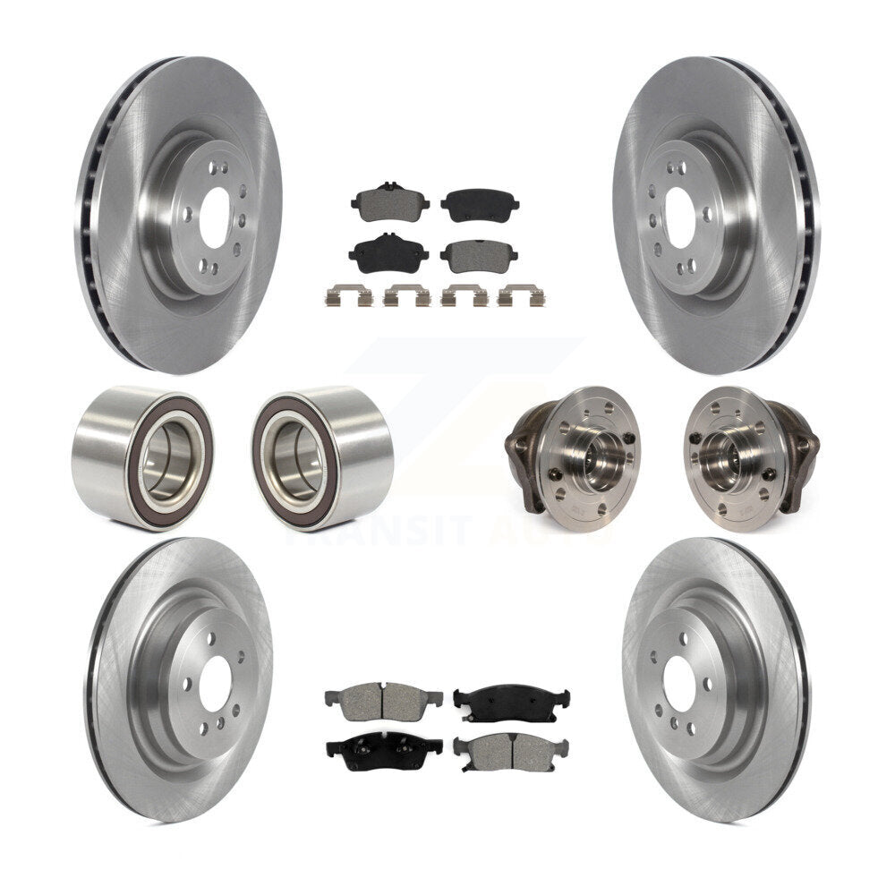 Kit de Rotor de frein et de patins de roulement de moyeu avant et arrière (10 pièces) pour Mercedes-Benz GL35