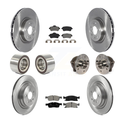 Kit de Rotor de frein et de patins de roulement de moyeu avant et arrière (10 pièces) pour Mercedes-Benz GL35