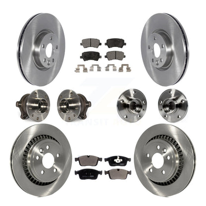 Kit de rotors et plaquettes de frein à disque, roulements de moyeu avant et arrière (10 pièces) pour Volvo XC60 AW