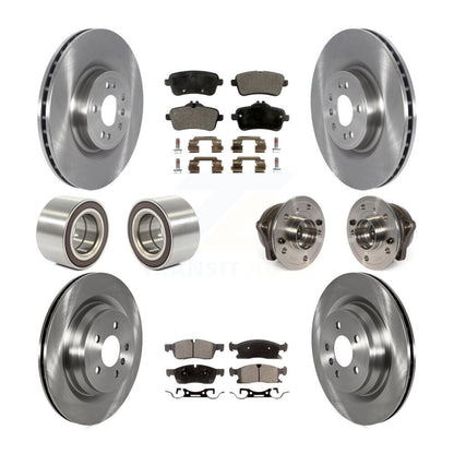 Kit de chaussures de plaquettes de Rotor de frein, roulement de moyeu avant et arrière (10 pièces) pour Mercedes-Benz GLE40