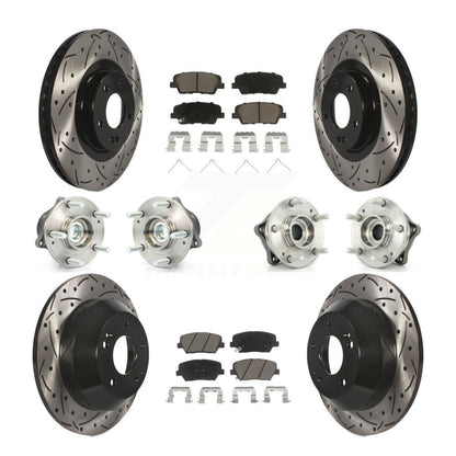 Kit de plaquettes de rotor de frein, roulement de moyeu avant et arrière (10 pièces) pour Kia Sorento FW 14-15