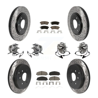 Kit de plaquettes de rotor de frein, roulement de moyeu avant et arrière (10 pièces) pour INFINITI QX80 Nissa