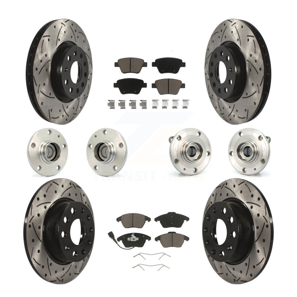 Kit de plaquettes de Rotor de frein, roulement de moyeu avant et arrière (10 pièces) pour Volkswagen Beetle GT