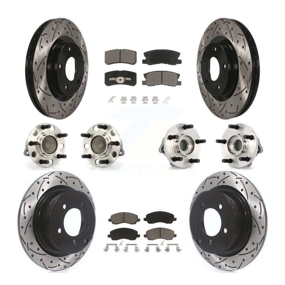 Kit de plaquettes de rotor de frein, roulement de moyeu avant et arrière (10 pièces) pour Chrysler Sebring 20
