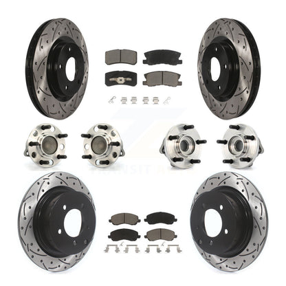 Kit de plaquettes de rotor de frein, roulement de moyeu avant et arrière (10 pièces) pour Chrysler Sebring 20