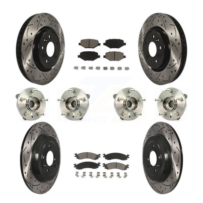 Kit de plaquettes de rotor de frein, roulement de moyeu avant et arrière (10 pièces) pour Ford Taurus SH 10-12