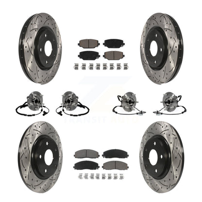 Kit de plaquettes de Rotor de frein, manteau de roulement avant et arrière (10 pièces) pour remorquage Dodge Grand Caravan