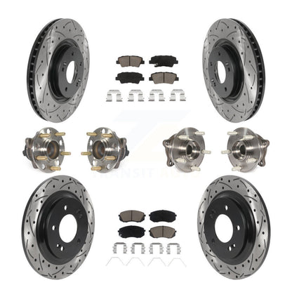 Kit de plaquettes de Rotor de frein à disque revêtu de roulement de moyeu avant et arrière (10 pièces) pour Hyundai Sonat
