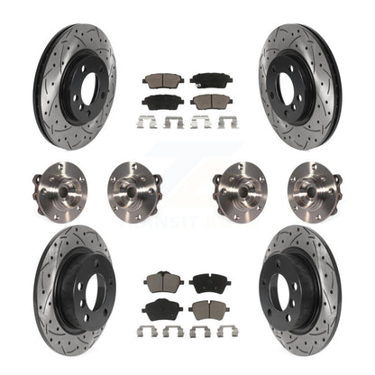 Kit de plaquettes de rotor de frein revêtues de roulement de moyeu avant et arrière (10 pièces) pour Mini Cooper Pacema