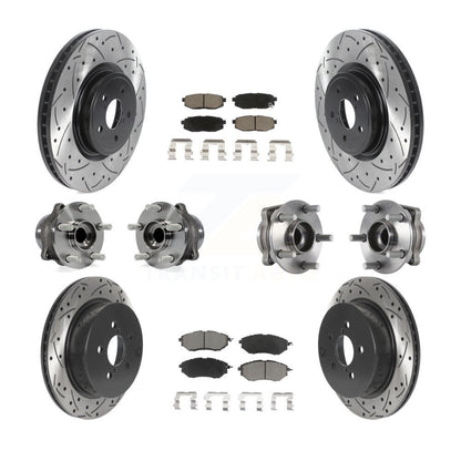 Kit de plaquettes de rotor de frein, roulement de moyeu avant et arrière (10 pièces) pour Subaru Forester 2.0