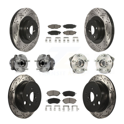 Kit de rotors et plaquettes de frein à roulement avant et arrière (10 pièces) pour Subaru XV Crosstre
