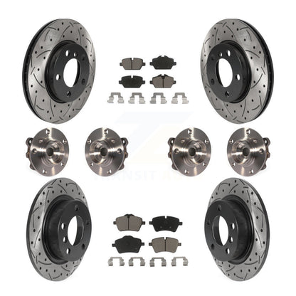 Kit de plaquettes de Rotor de frein enduit de roulement de moyeu avant et arrière, pour Mini Cooper Countryman AW