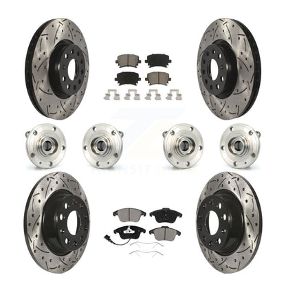 Kit de plaquettes de rotor de frein, roulement de moyeu avant et arrière (10 pièces) pour Volkswagen Tiguan Q