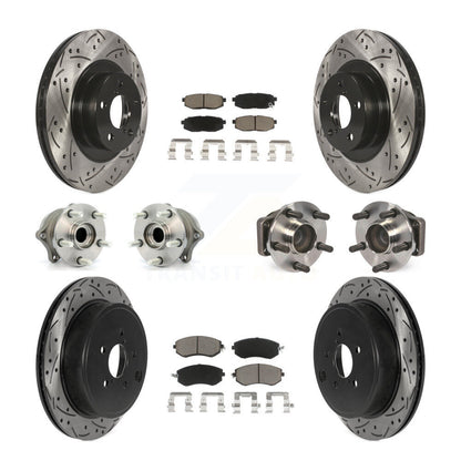 Kit de plaquettes de rotor de frein, roulement de moyeu avant et arrière (10 pièces), pour Toyota 86 Subaru BR