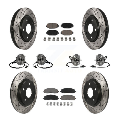 Kit de rotor et de plaquettes de frein à roulement avant et arrière (10 pièces) pour Dodge Grand Carava