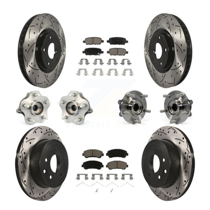 Kit de plaquettes de rotor de frein, roulement de moyeu avant et arrière (10 pièces), pour Nissan Juke To 04 1